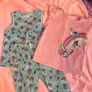 3 piece girls Jammie set